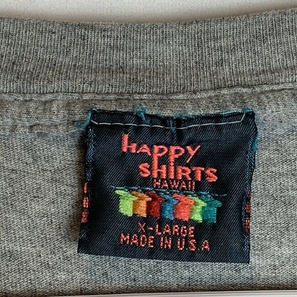 Happy Shirts Pro Bowl Hawaii Heather Gray T-Shirt Size Large 2001 NFL Football - Picture 4 of 5